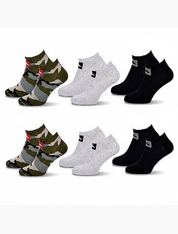 Quiksilver Pack de Chaussettes Homme SNEAKER Lot 6 Paires Sport