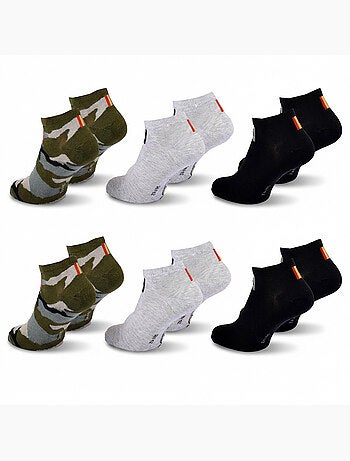 Quiksilver Pack de Chaussettes Homme SNEAKER Lot 6 Paires Sport