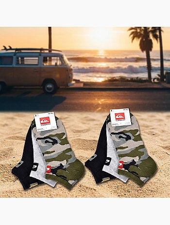 Quiksilver Pack de Chaussettes Homme SNEAKER Lot 6 Paires Sport