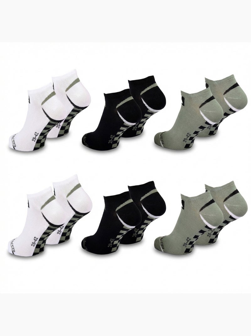 Quiksilver Pack de Chaussettes Homme SNEAKER Lot 6 Paires Sport Blanc Vert - Kiabi