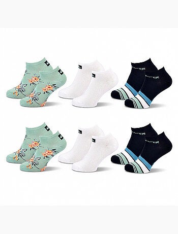 Quiksilver Pack de Chaussettes Homme SNEAKER Lot 6 Paires Sport