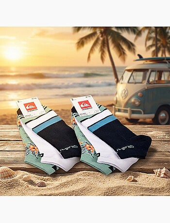 Quiksilver Pack de Chaussettes Homme SNEAKER Lot 6 Paires Sport