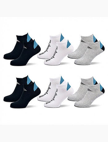 Quiksilver Pack de Chaussettes Homme SNEAKER Lot 6 Paires Sport