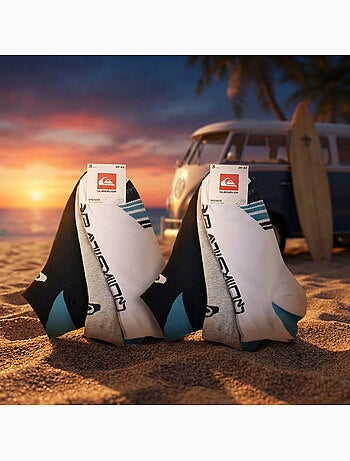 Quiksilver Pack de Chaussettes Homme SNEAKER Lot 6 Paires Sport