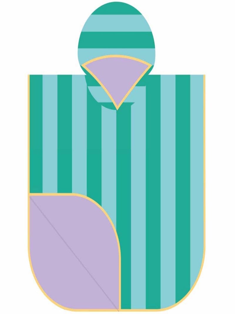 Quut - Poncho de plage Vert d'eau - Kiabi