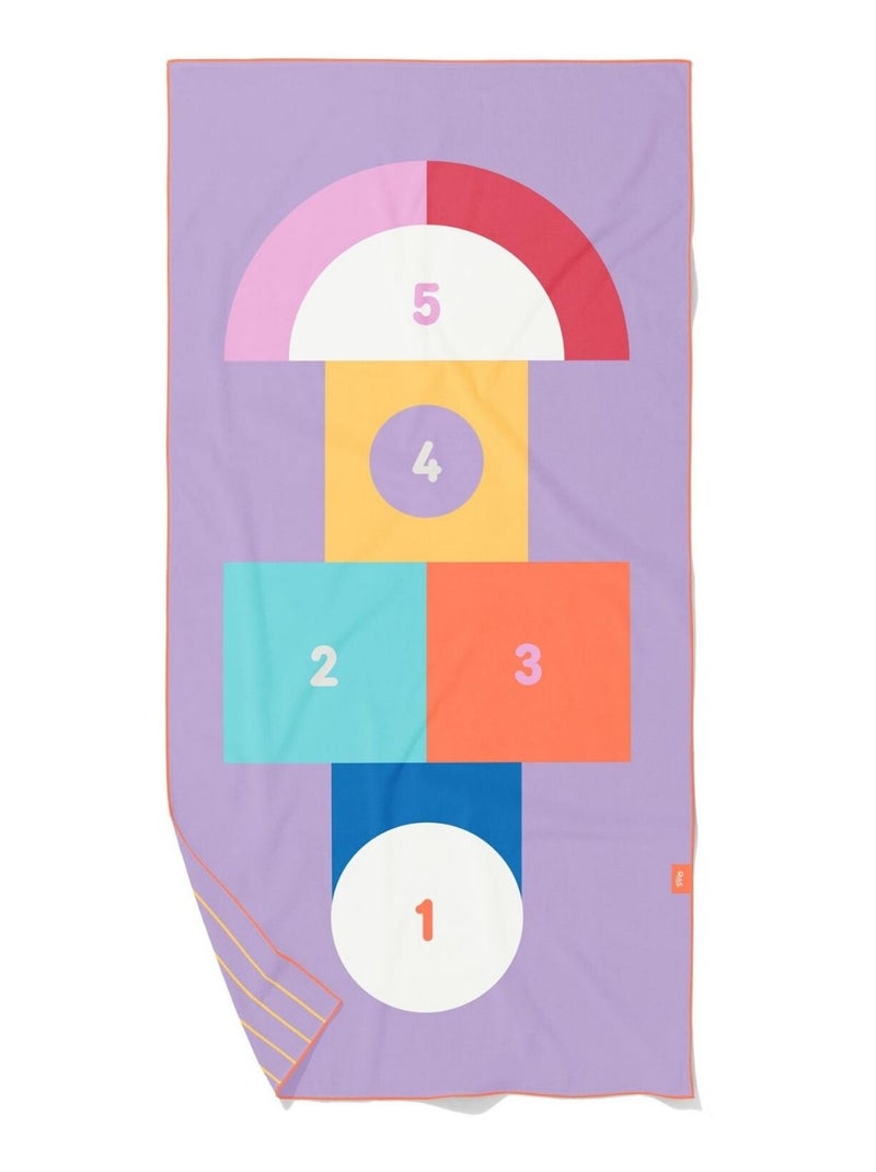 Quut - Serviette de plage 2 en 1 Violet - Kiabi