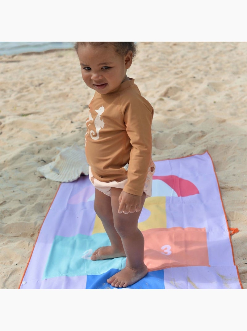 Quut - serviette de plage 2 en 1 Violet - Kiabi