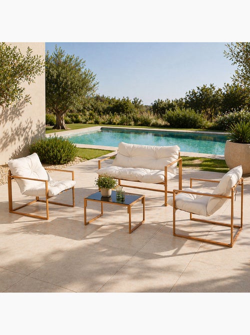 RABAT Salon de jardin effet bois - Kiabi