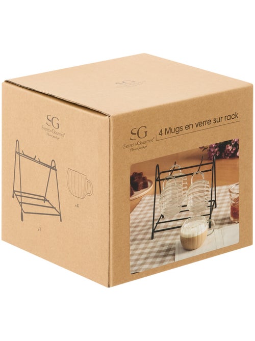 Rack 4 mugs PUMPKIN - Kiabi