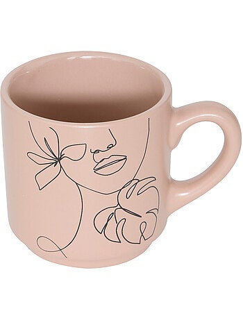 Rack 4 mugs VISAGE