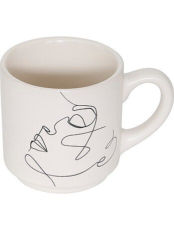 Rack 4 mugs VISAGE