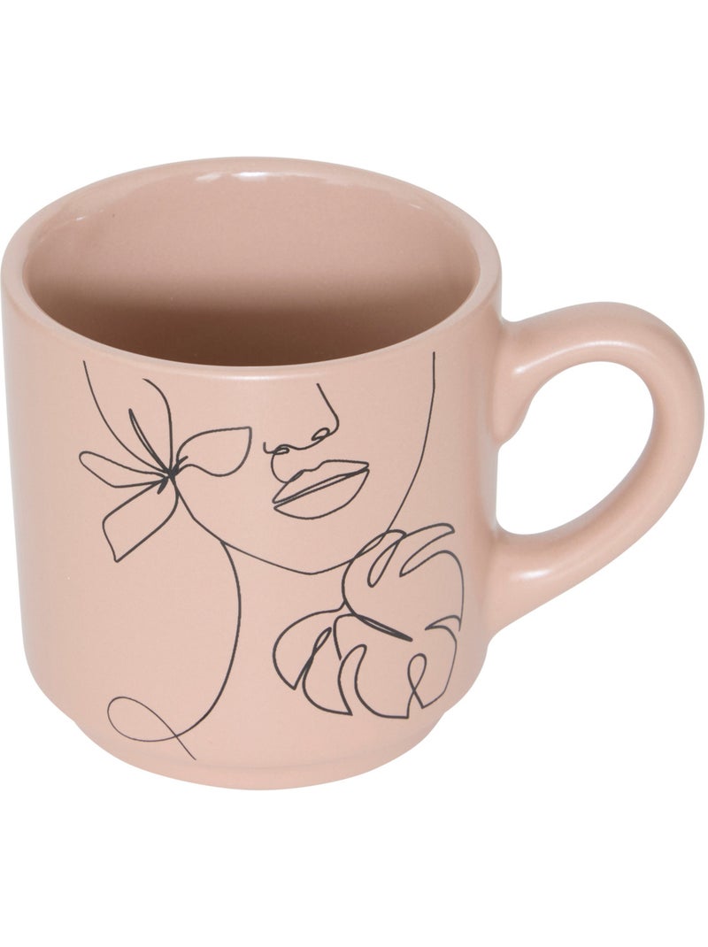 Rack 4 mugs VISAGE Transparent - Kiabi