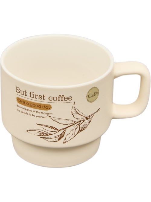 Rack de 4 mugs en porcelaine WELLNESS - Kiabi