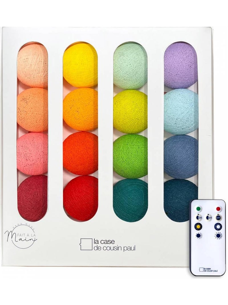 Rainbow - Guirlande LED avec télécommande Rouge - Kiabi