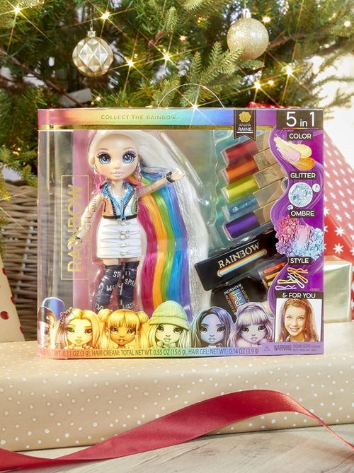 Rainbow High Atelier de coiffure - Poupée exclusive Amaya Raine - Kiabi