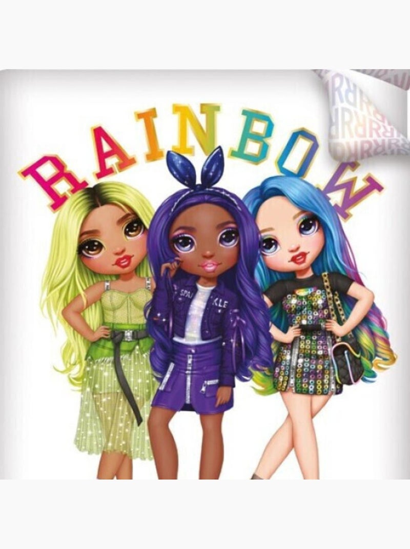 Rainbow High, Parure de Lit Enfant Imprimée Réversible, RUBY Multicolore - Kiabi