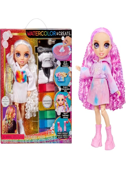 Rainbow High Watercolour & Create DIY Poupée mannequin - Kiabi