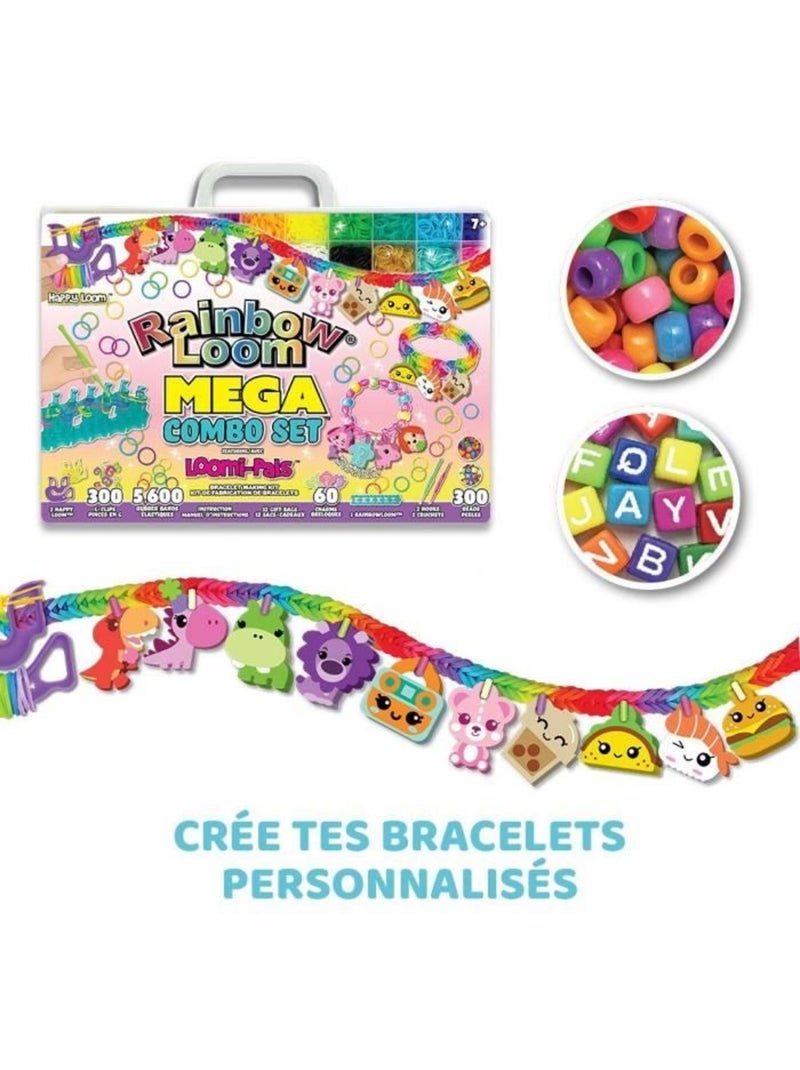 Rainbow loom loomi pals mega combo Rose - Kiabi