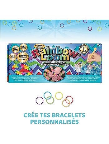 Rainbow loom original - bandai - métier à tisser avec 600 élastiques - cd00001