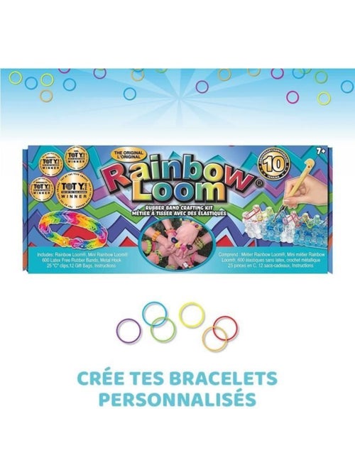 Rainbow loom original - bandai - métier à tisser avec 600 élastiques - cd00001 - Kiabi