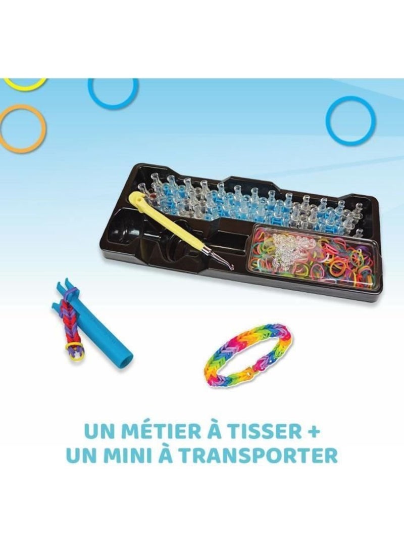 Rainbow loom original - bandai - métier à tisser avec 600 élastiques - cd00001 Blanc - Kiabi