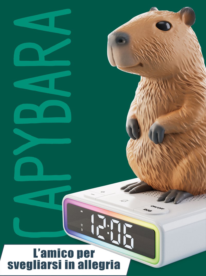 RAINY DAYS CAPYBARA – RÉVEIL DIGITAL LUMINEUX N/A - Kiabi