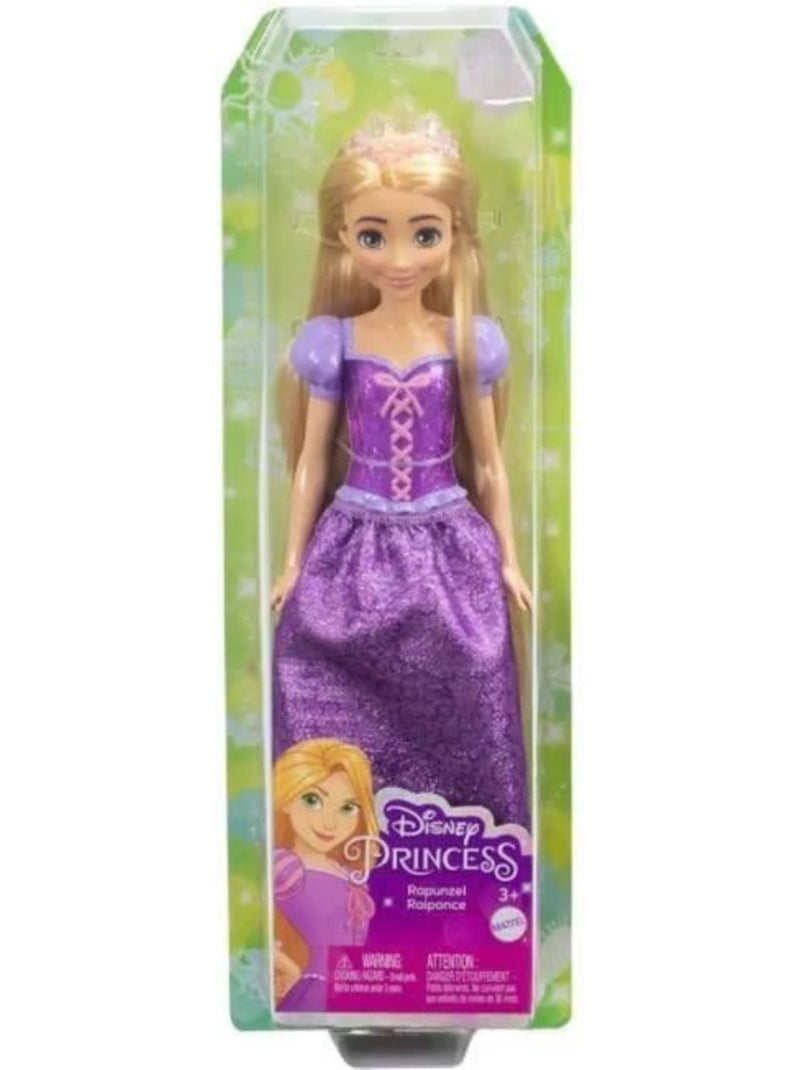 Raiponce Poupée 29 cm, Mattel Poupée Disney Princesses habillage et accessoires HLW03 Violet - Kiabi