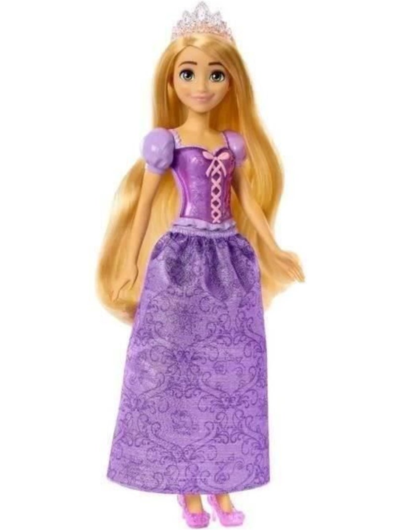 Raiponce Poupée 29 cm, Mattel Poupée Disney Princesses habillage et accessoires HLW03 Violet - Kiabi