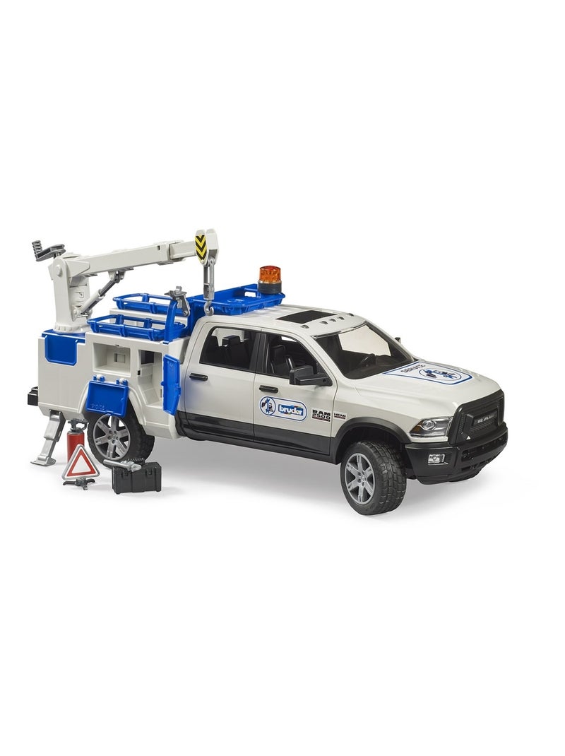 RAM 2500 Camion de service avec grue et gyrophare Blanc - Kiabi