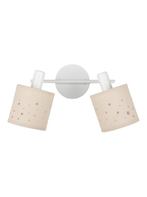 Rampe 2 spots lin beige - Kiabi
