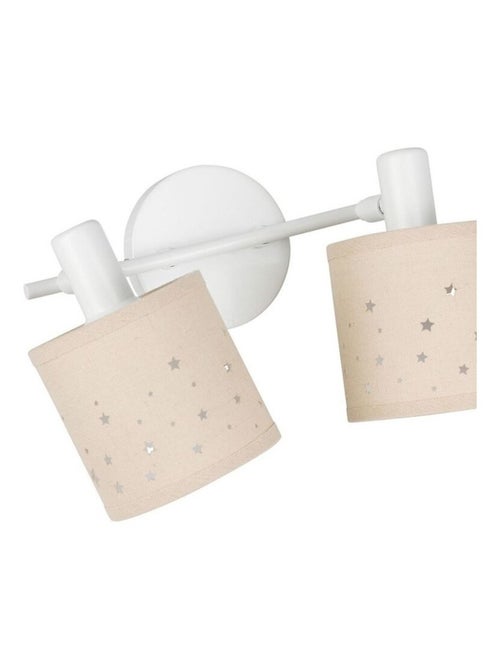 Rampe 2 spots lin beige - Kiabi