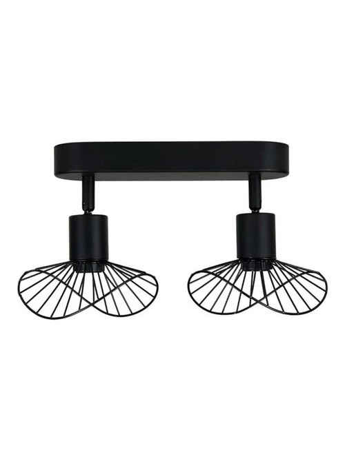 Rampe 2 spots orientables Capeline noir - Kiabi