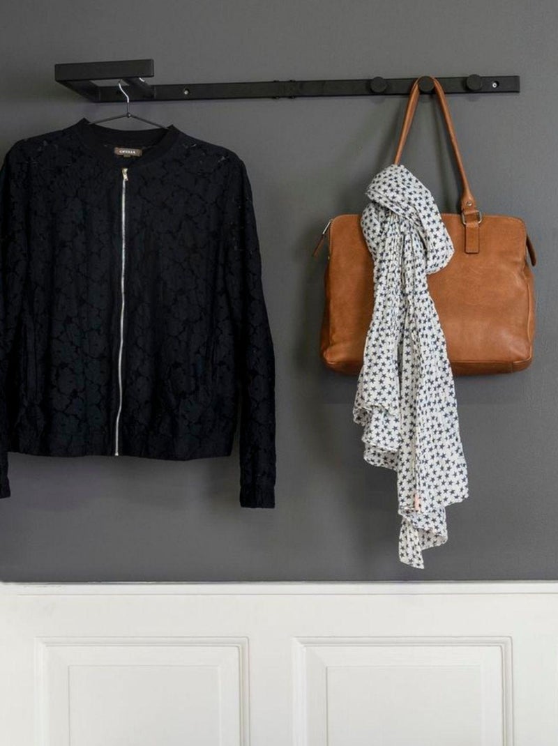 Rampe à vêtements en acier noir - House Nordic Noir mat - Kiabi
