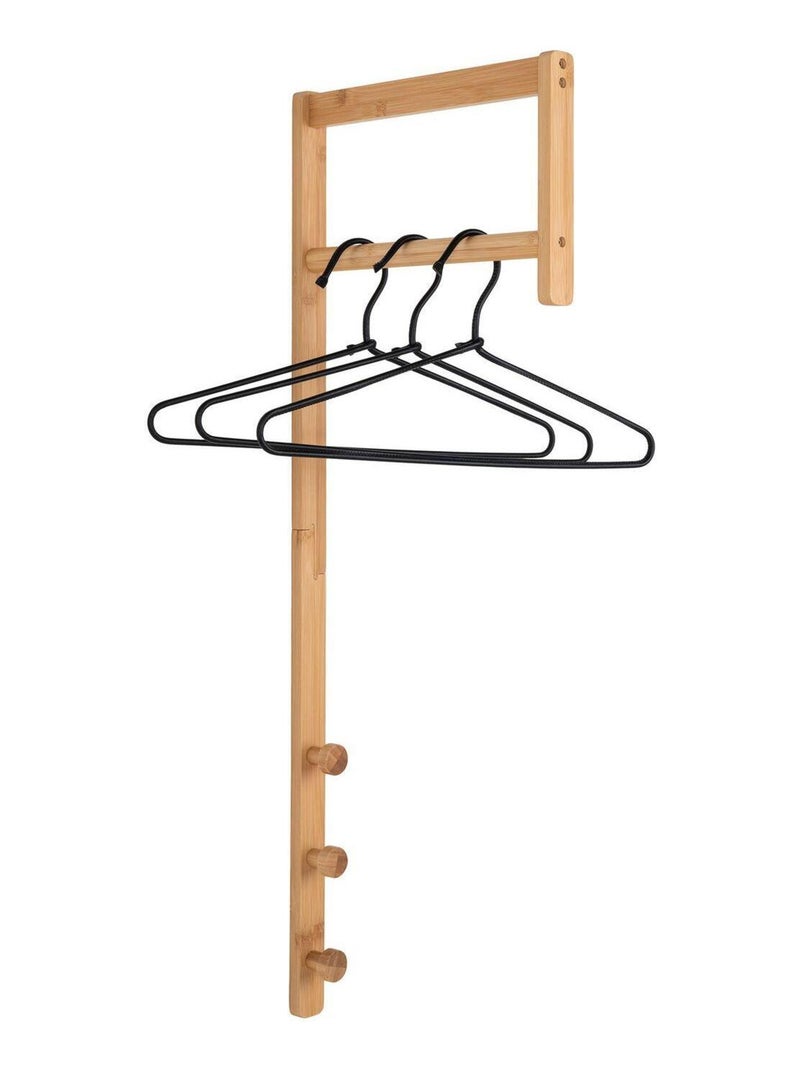 Rampe à vêtements en bambou - House Nordic Marron - Kiabi