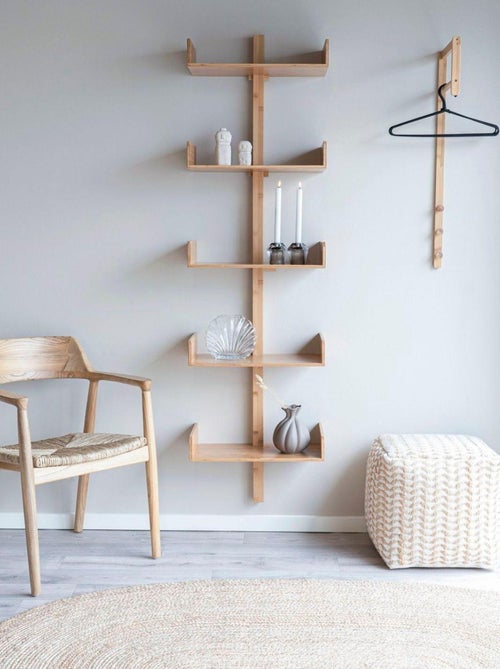 Rampe à vêtements en bambou - House Nordic - Kiabi