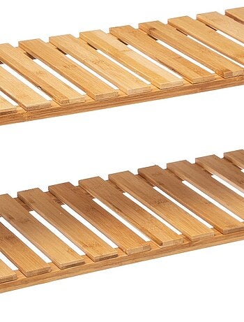 Range chaussures bambou 6 paires empilable