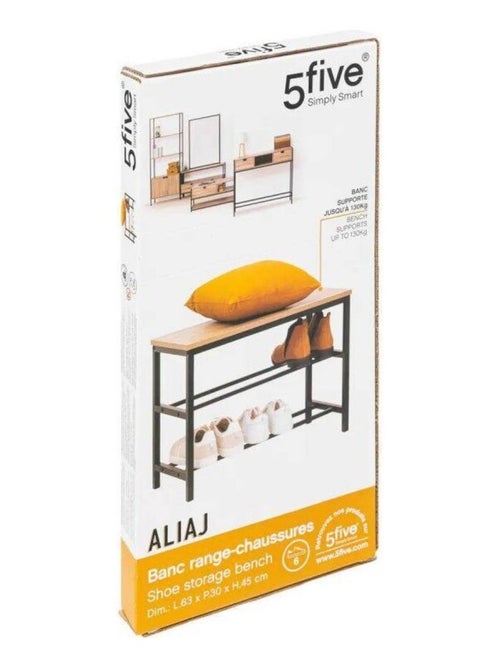Range chaussures banc 2 étagères Aliaj - Kiabi Range chaussures banc 2 étagères Aliaj - Kiabi