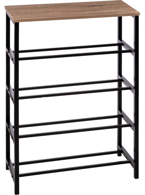 Range-chaussures console effet bois aliaj - Kiabi
