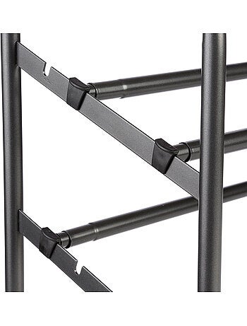 Range-chaussures extensible 10 paires en métal clothy