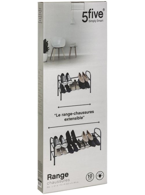 Range-chaussures extensible 10 paires en métal CLOTHY - Kiabi
