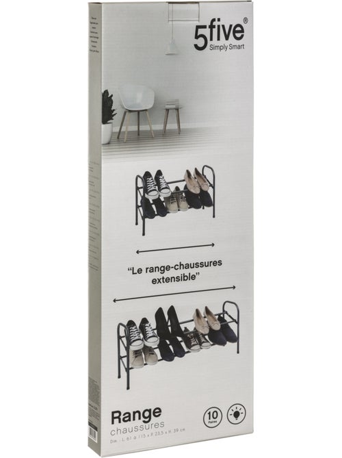 Range-chaussures extensible 10 paires en métal CLOTHY - Kiabi