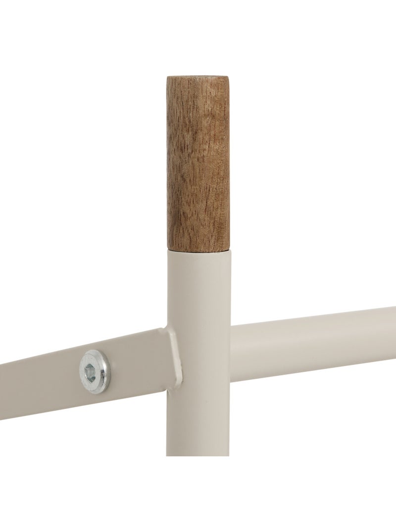Range-chaussures extensible 3 étagères en acier et MDF CASSIE Beige - Kiabi