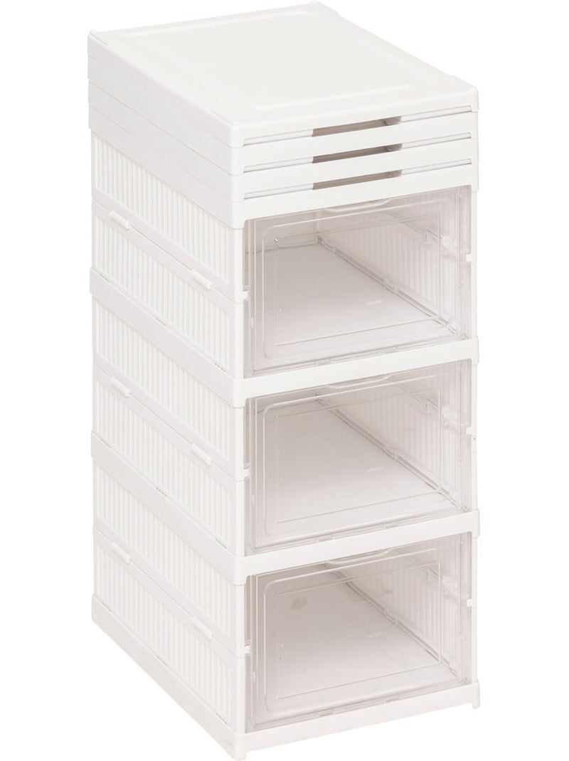 Range-chaussures FOLD N BOX Blanc - Kiabi