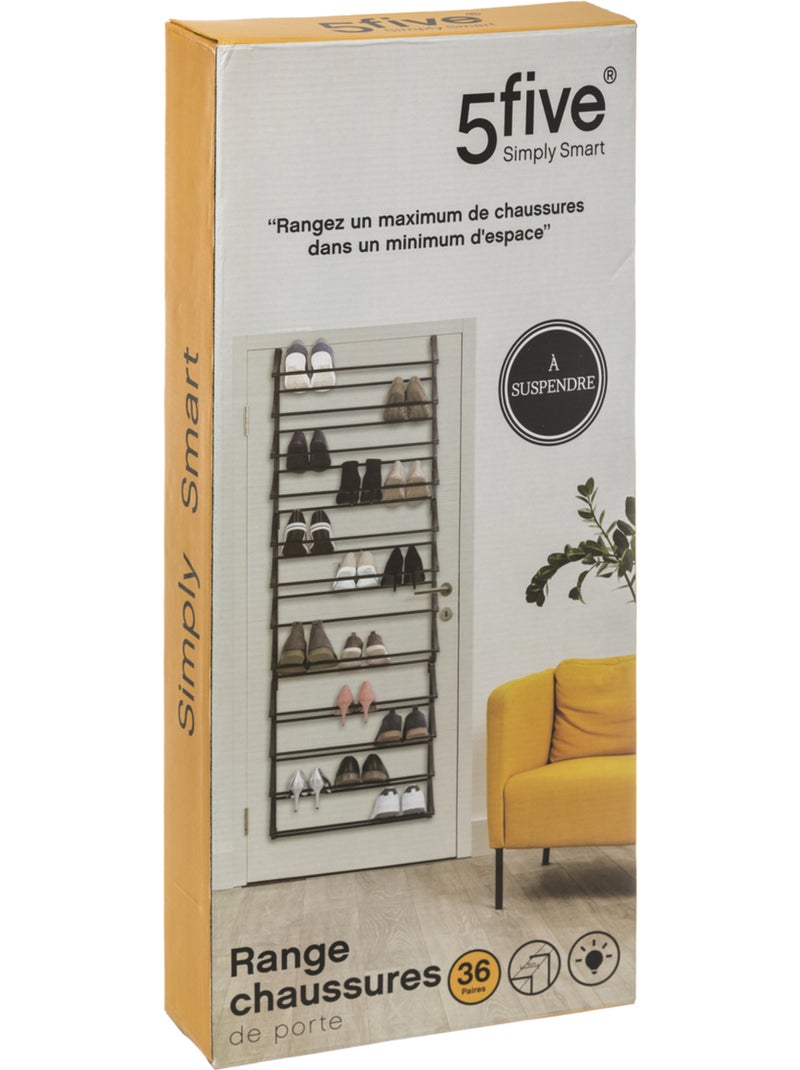 Range-chaussures suspendu 36 paires bulky Noir - Kiabi