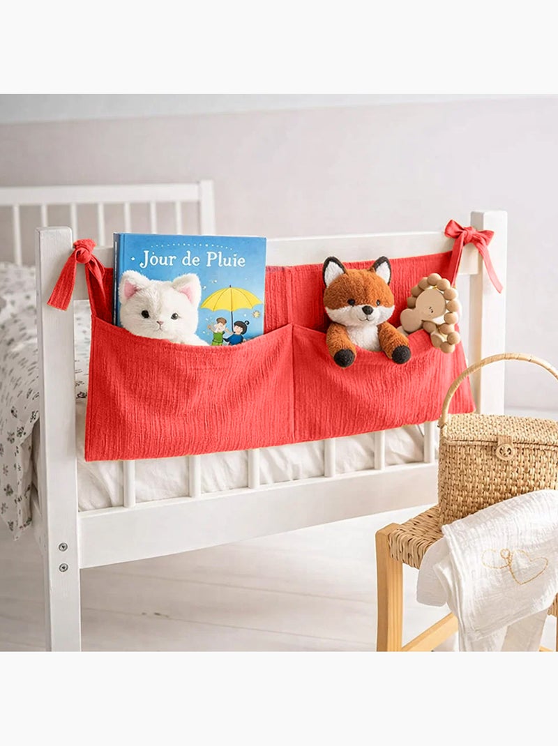 Range Doudou en Coton Bio Fraise Rouge - Kiabi
