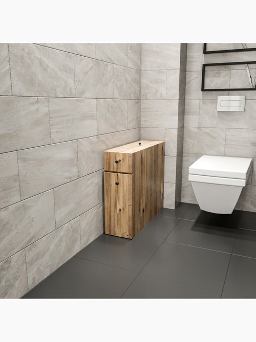 Rangement de salle de bain compact 2 tiroirs et une porte - Kiabi