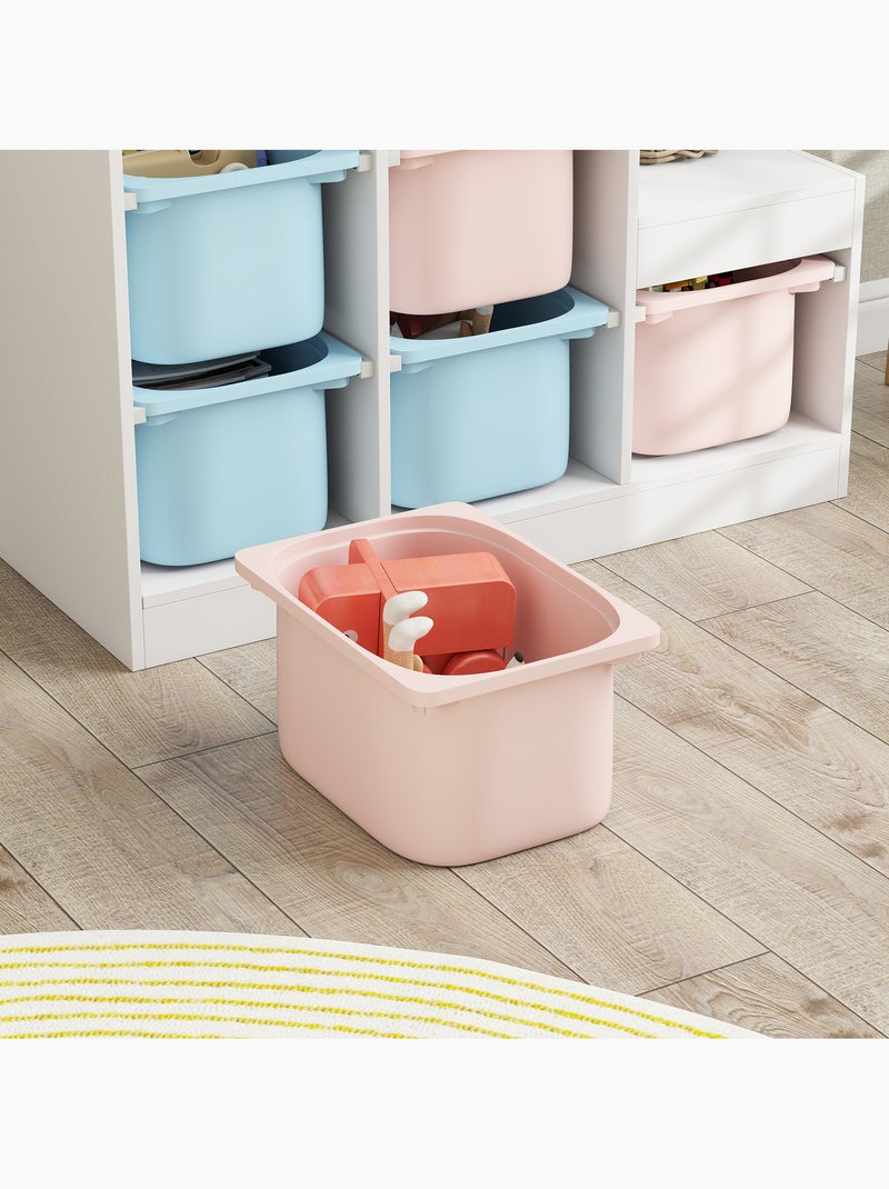 Rangement enfant - combinaison structure + bacs x 6 - blanc bleu rose Rose - Kiabi