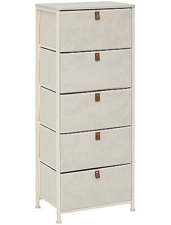 Rangement haut 5 tiroirs foncé TISSA