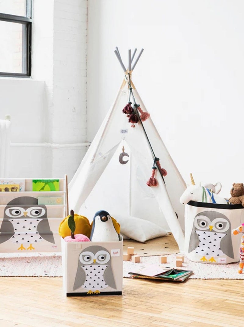 Rangement livres Chouette Gris - Kiabi