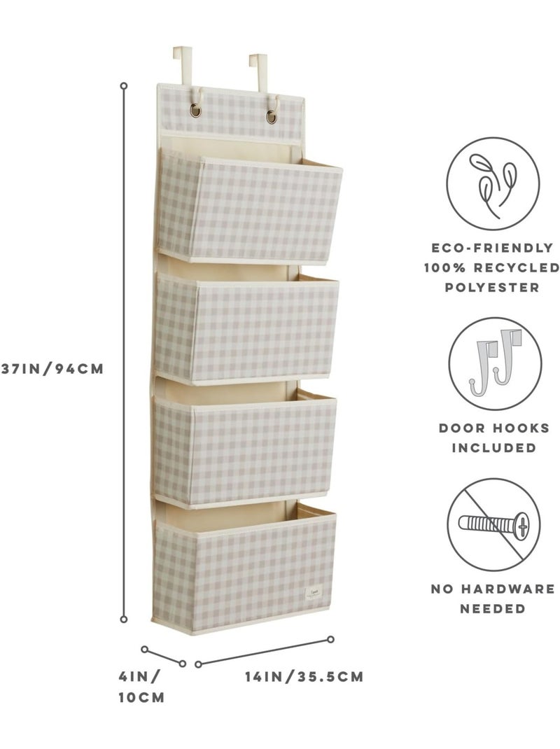 Rangement mural en tissu recyclé Beige - Kiabi